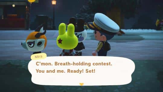 Mira argue with Snooty and Smug villagers