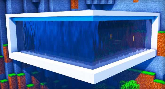 Modern Waterfall Base minecraft