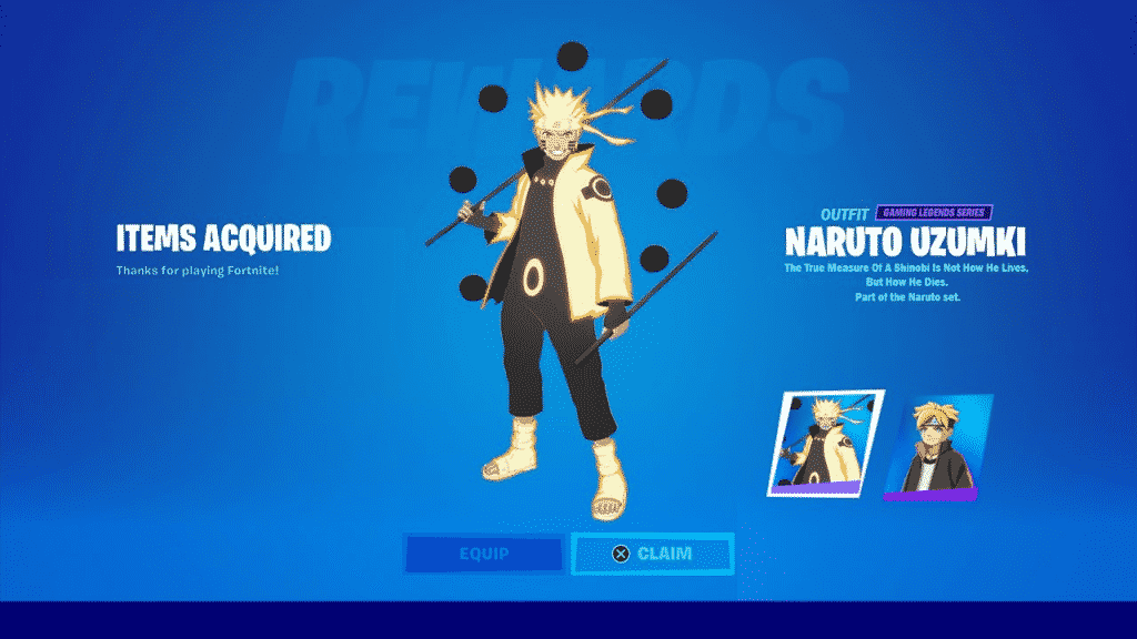 Naruto Uzumaki Fortnite Skin