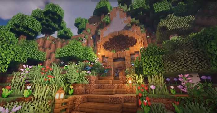 Natural Mountain House minecraft