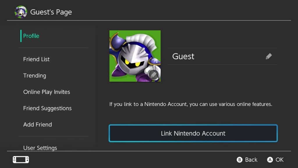 Nintendo Switch Profile