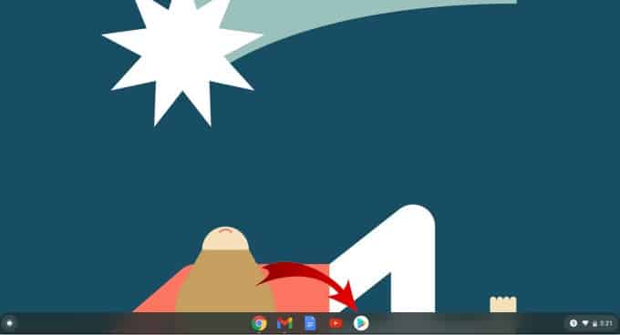Open the Play Store on chromebook