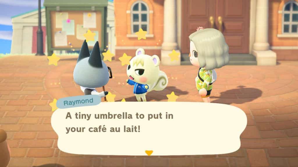 Raymond gets along with his fellow Smug villagers