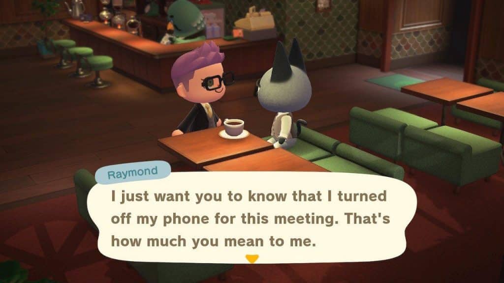 Raymond's office in Animal Crossing