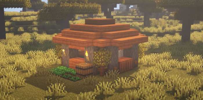 Simple Savanna House minecraft
