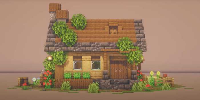 Small Wood Starter House minecraft