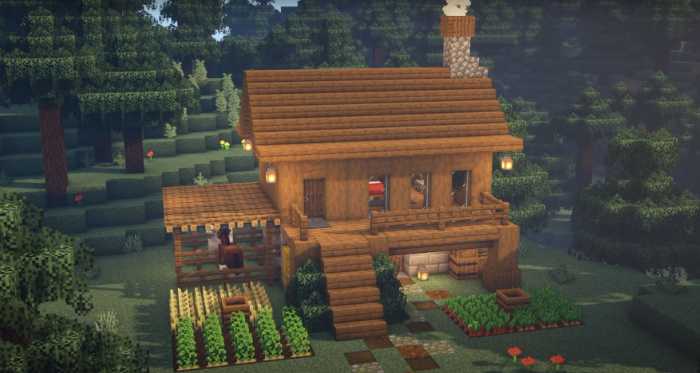 Spruce Starter House minecraft