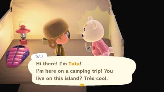 Tutu in Campsite