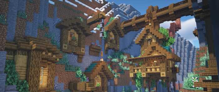 Village Mountain Home minecraft