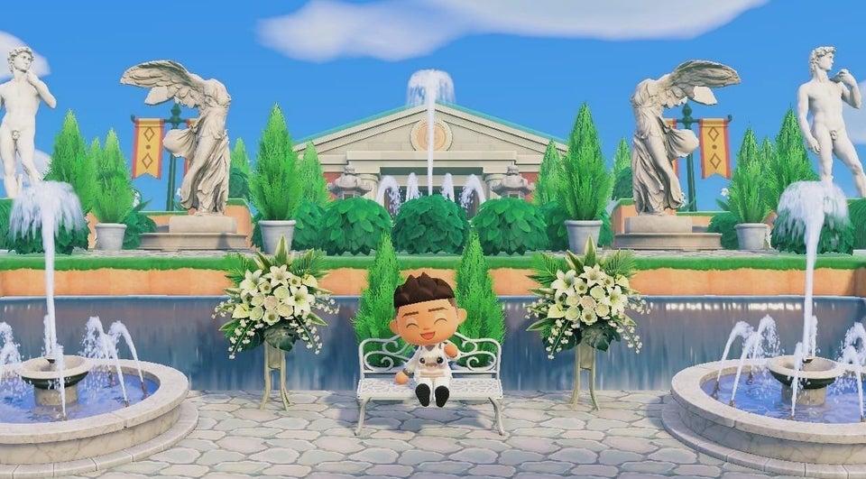 acnh fountains and falls entrance ideas