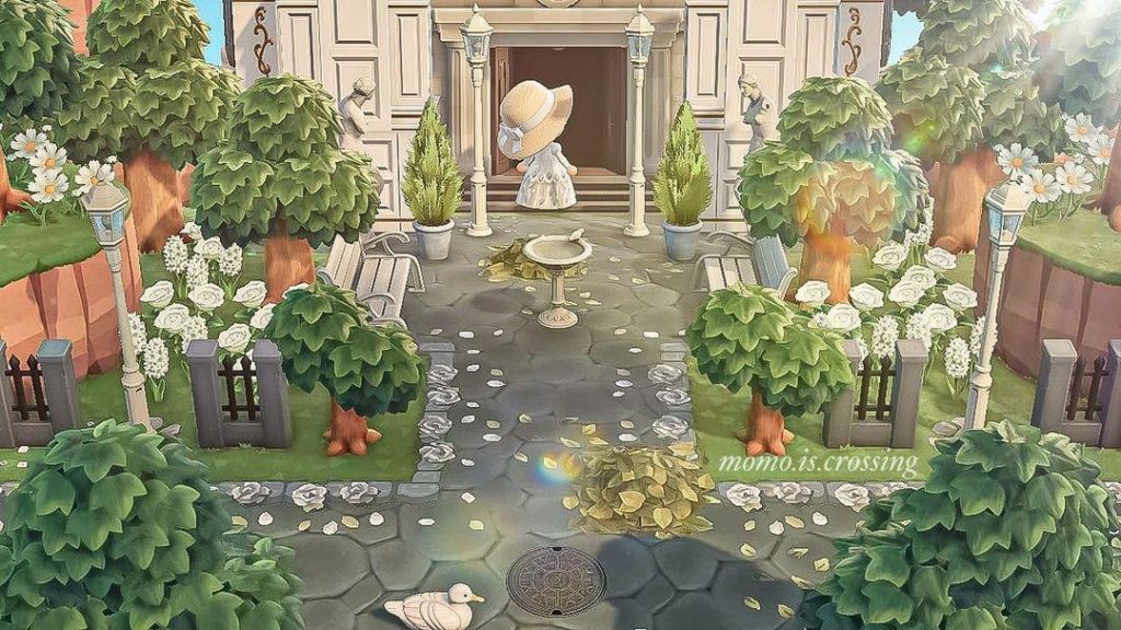 acnh small park entrance ideas