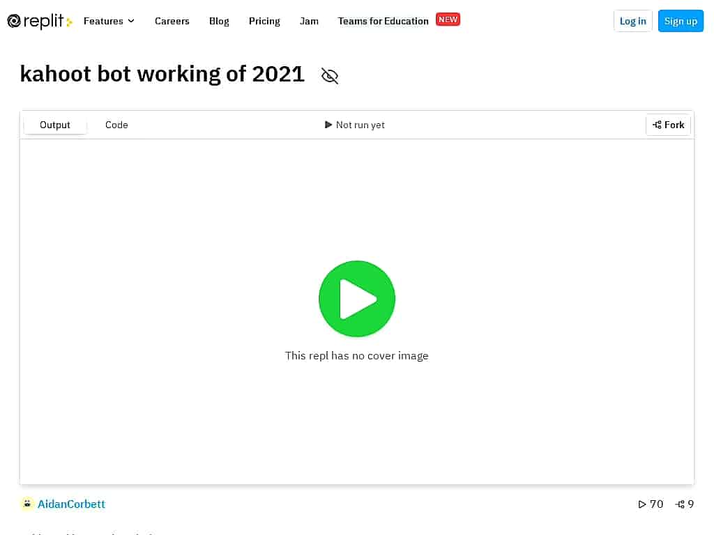 adrian corbett kahoot hack bot