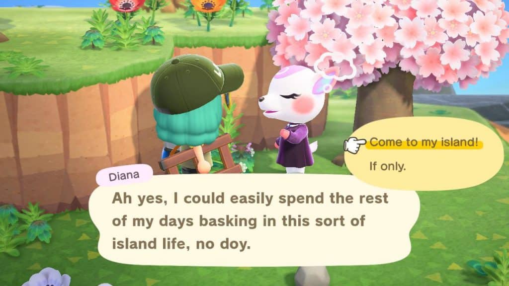 chance to get diana in mystery island tours animal crossing