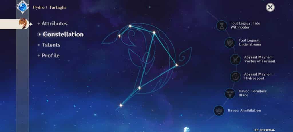 childe genshin impact constellation