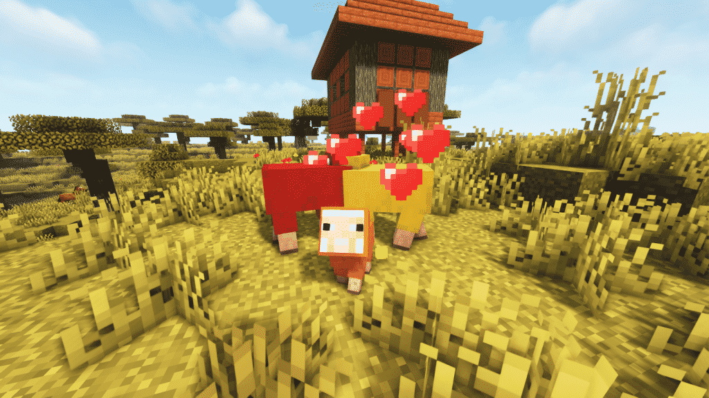 color of the baby sheep