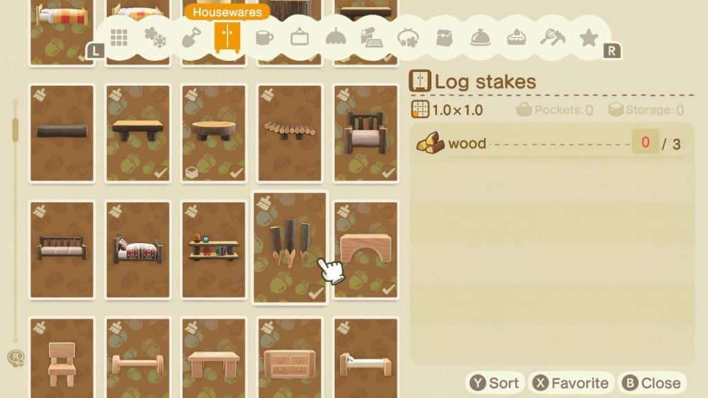 craft items Animal Crossing