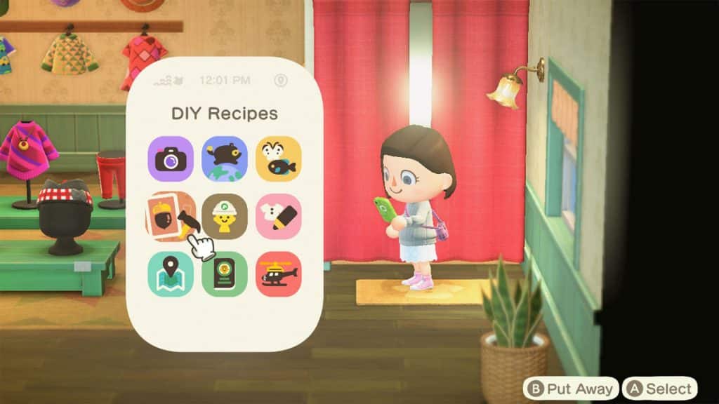 crafting recipe animal crossing