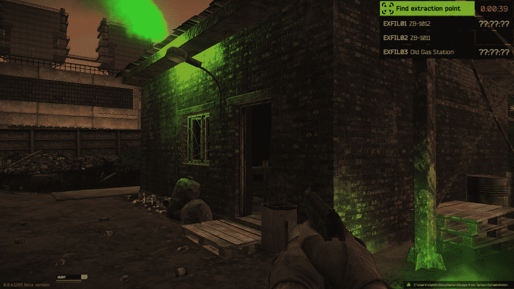 Find extraction point escape from tarkov