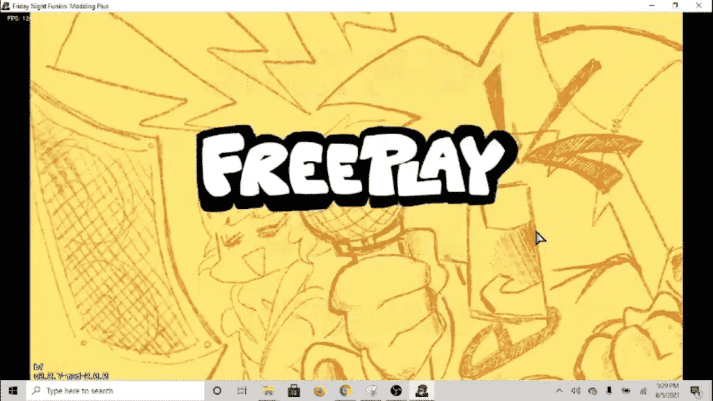 fnf modding plus freeplay button