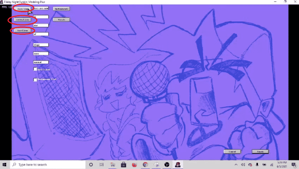 fnf modding plus json import