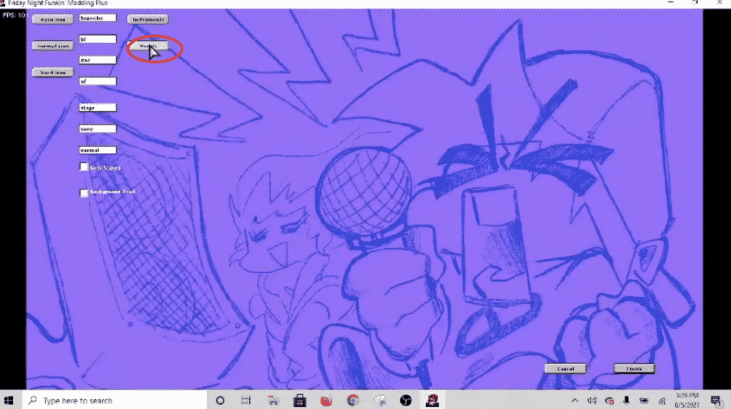 fnf modding plus vocal buttons