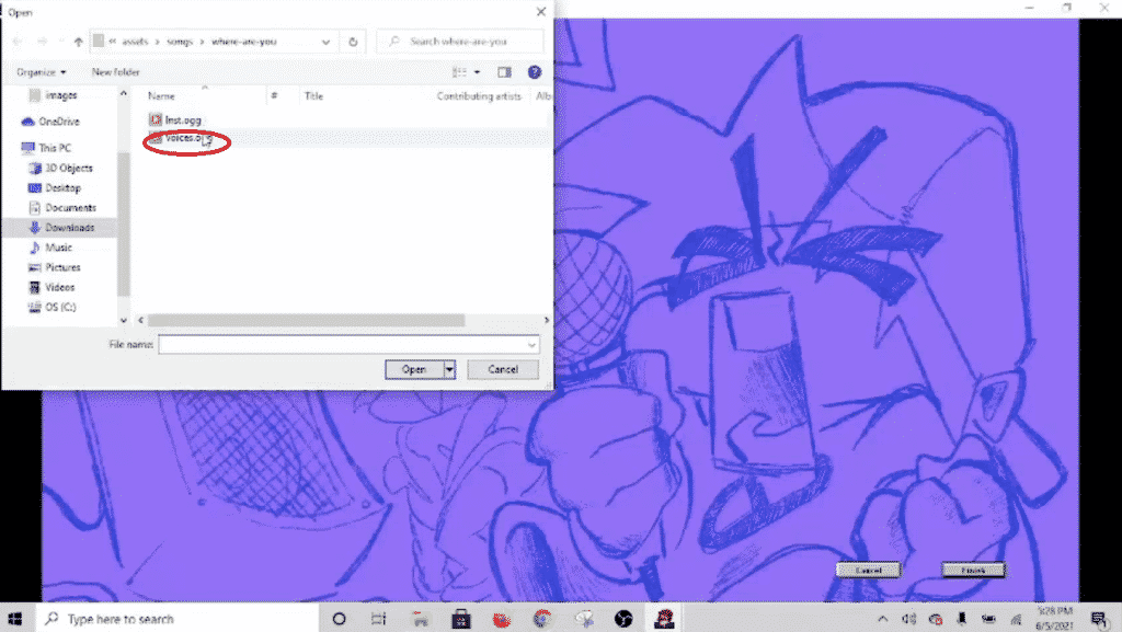 fnf modding plus vocal track open