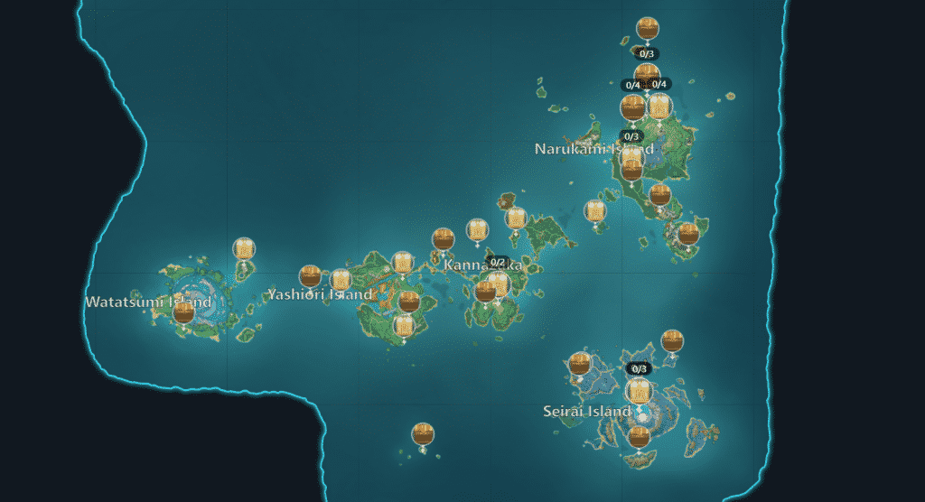 inazuma chest locations map