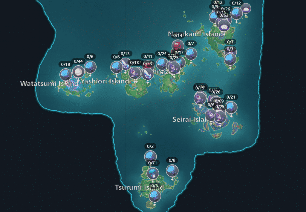 inazuma genshin impact map