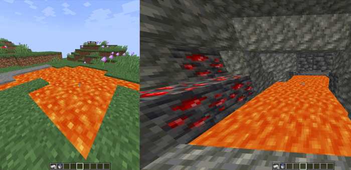 lava in minecraft