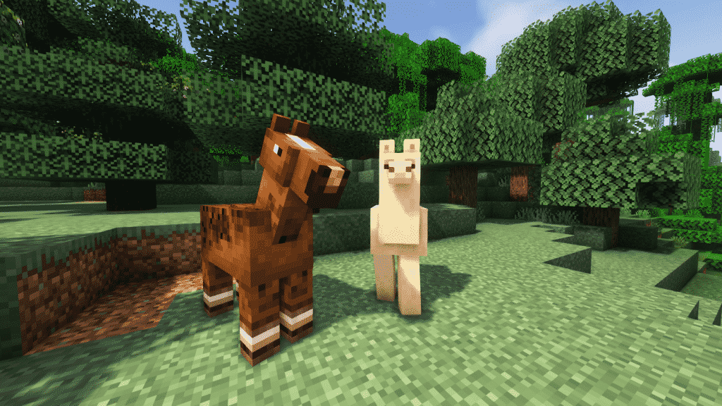 llama vs horse minecraft