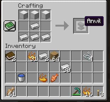 how to tame rabbits in Minecraft —make an anvil