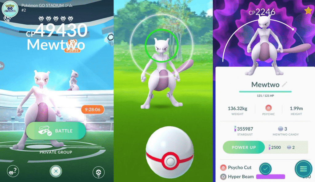 mewtwo pokemon go raids