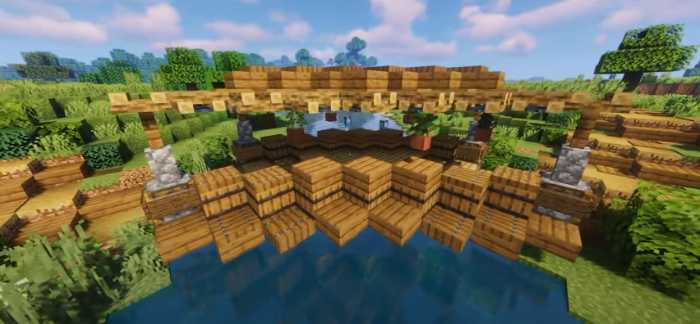 minecraft diagonal bridge des