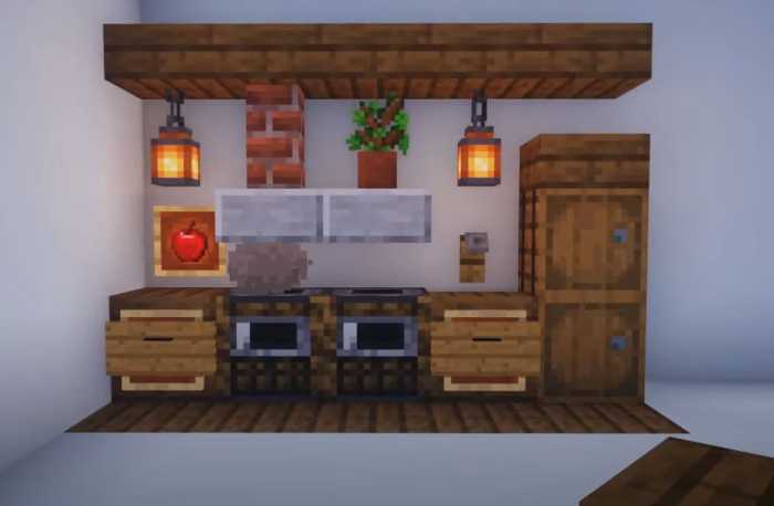 minecraft medieval kitchen