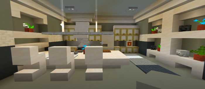 minecraft modern birch kitchen ideas