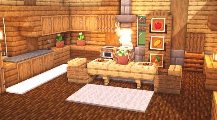 minecraft organic kitchens