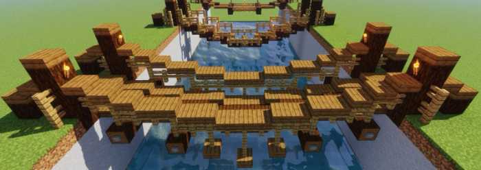 minecraft rope bridge design