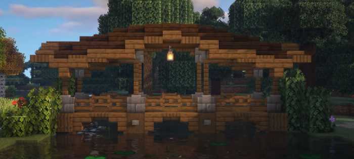 minecraft spruce bridge design