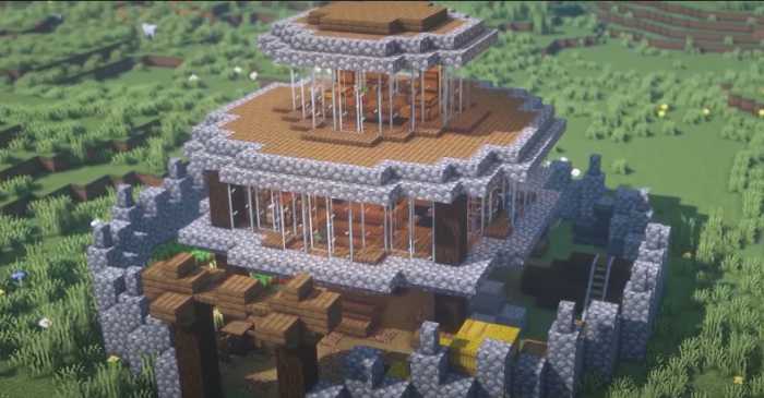 minecraft stone survival base ideas