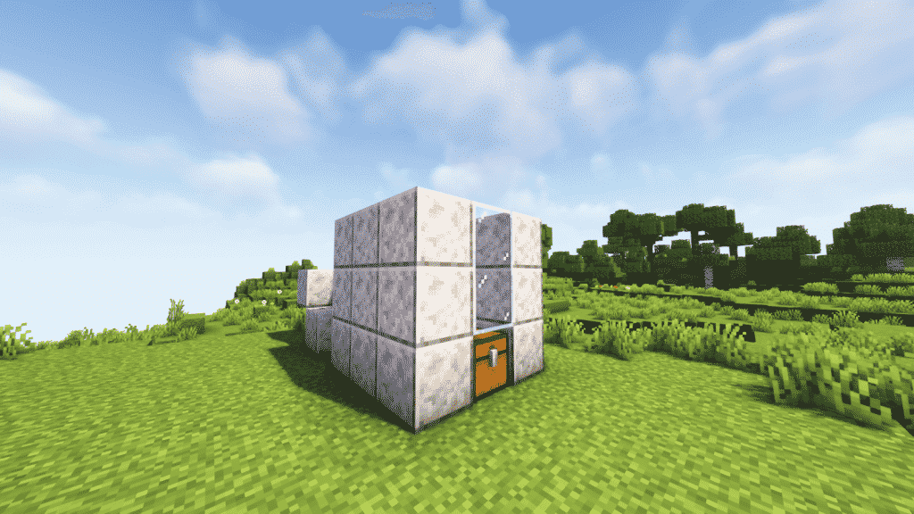 next two layers need 10 building blocks and two glasses