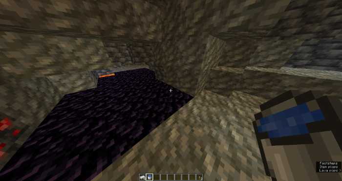 obsidian blocks on the surface