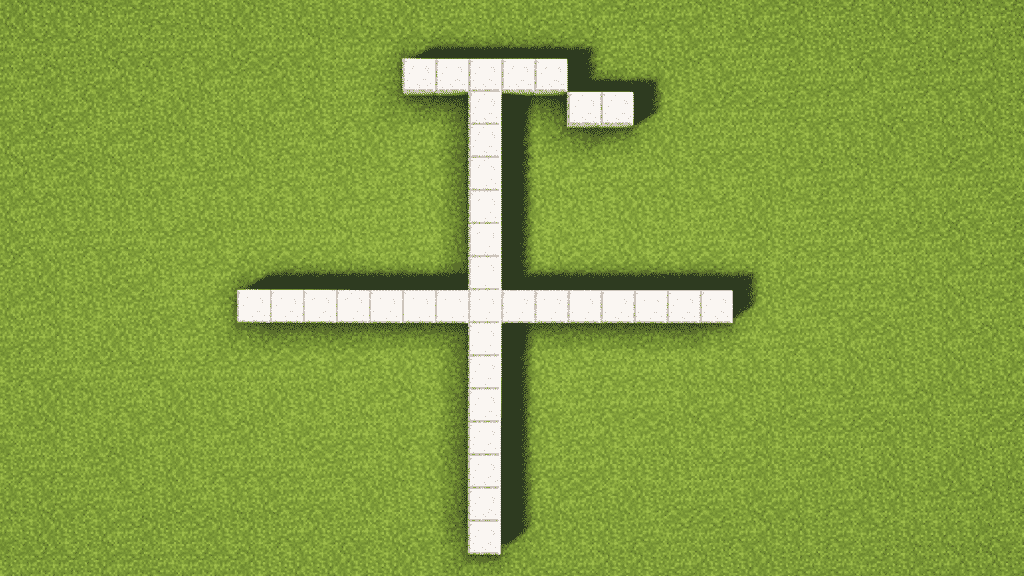 place 2 blocks to the inner right