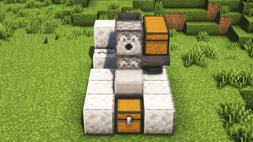 place 6x building blocks on the ground