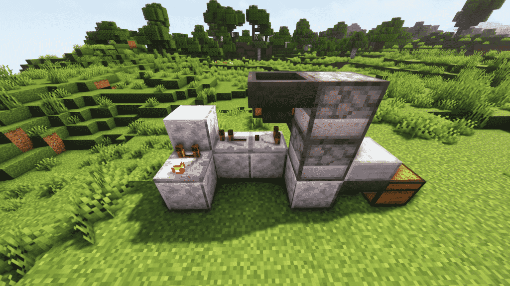 place a comparator on top of that building block