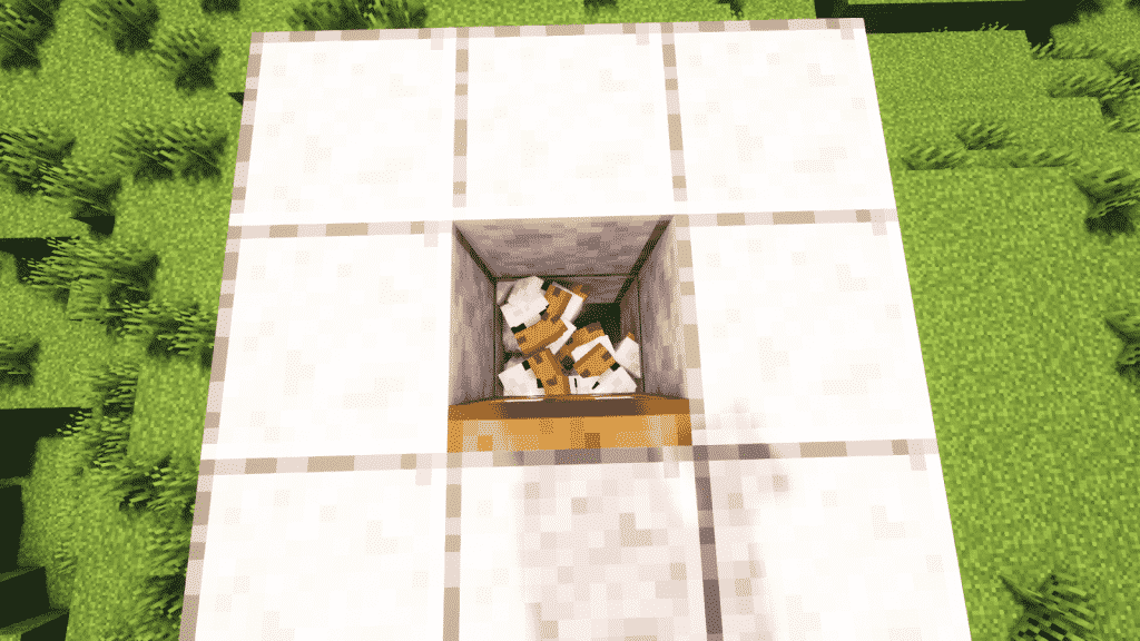 place a trapdoor above the room