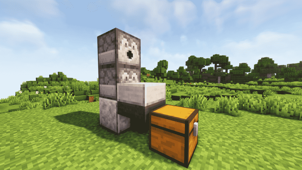 put two dispensers above the building block