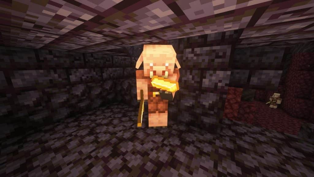 rade 1x Gold Ingot with the Piglins