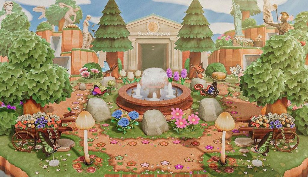 rock garden entrance acnh ideas