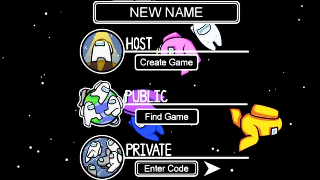 Set up their Among Us names