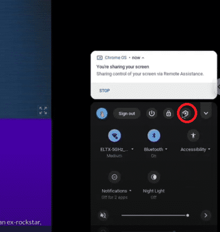 settings on chromebook